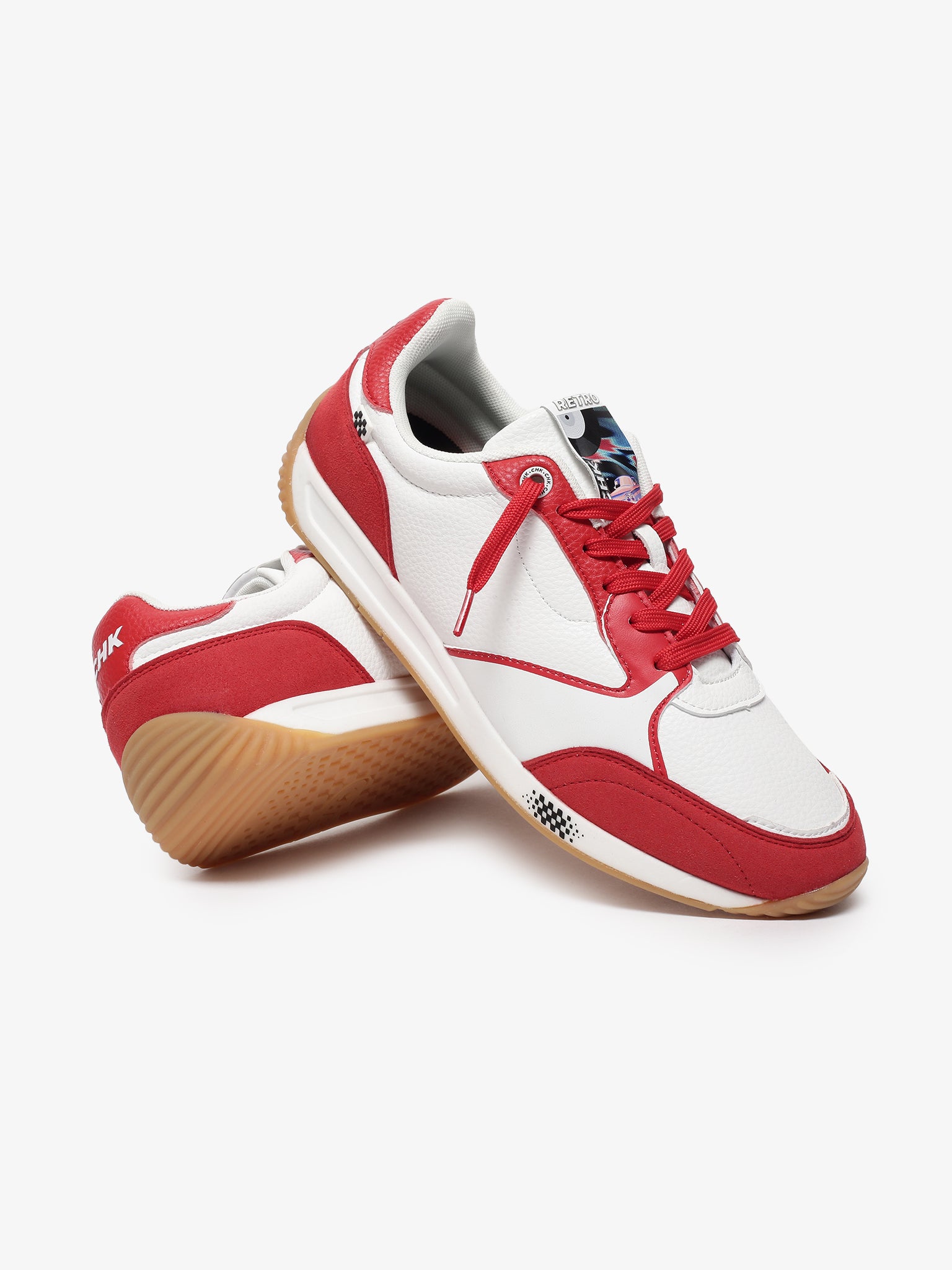 Retro White Red