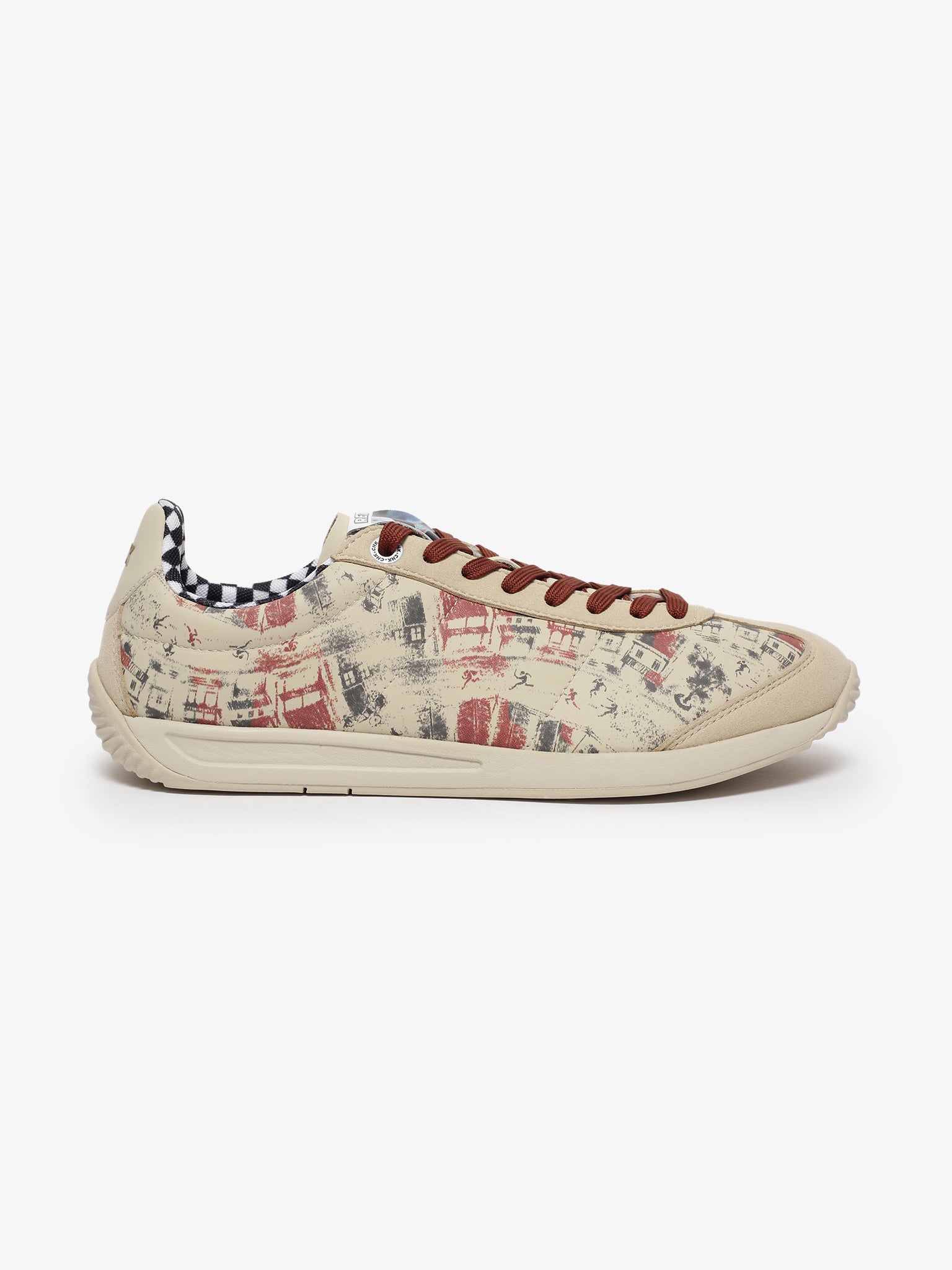 Retro Beige Graffiti