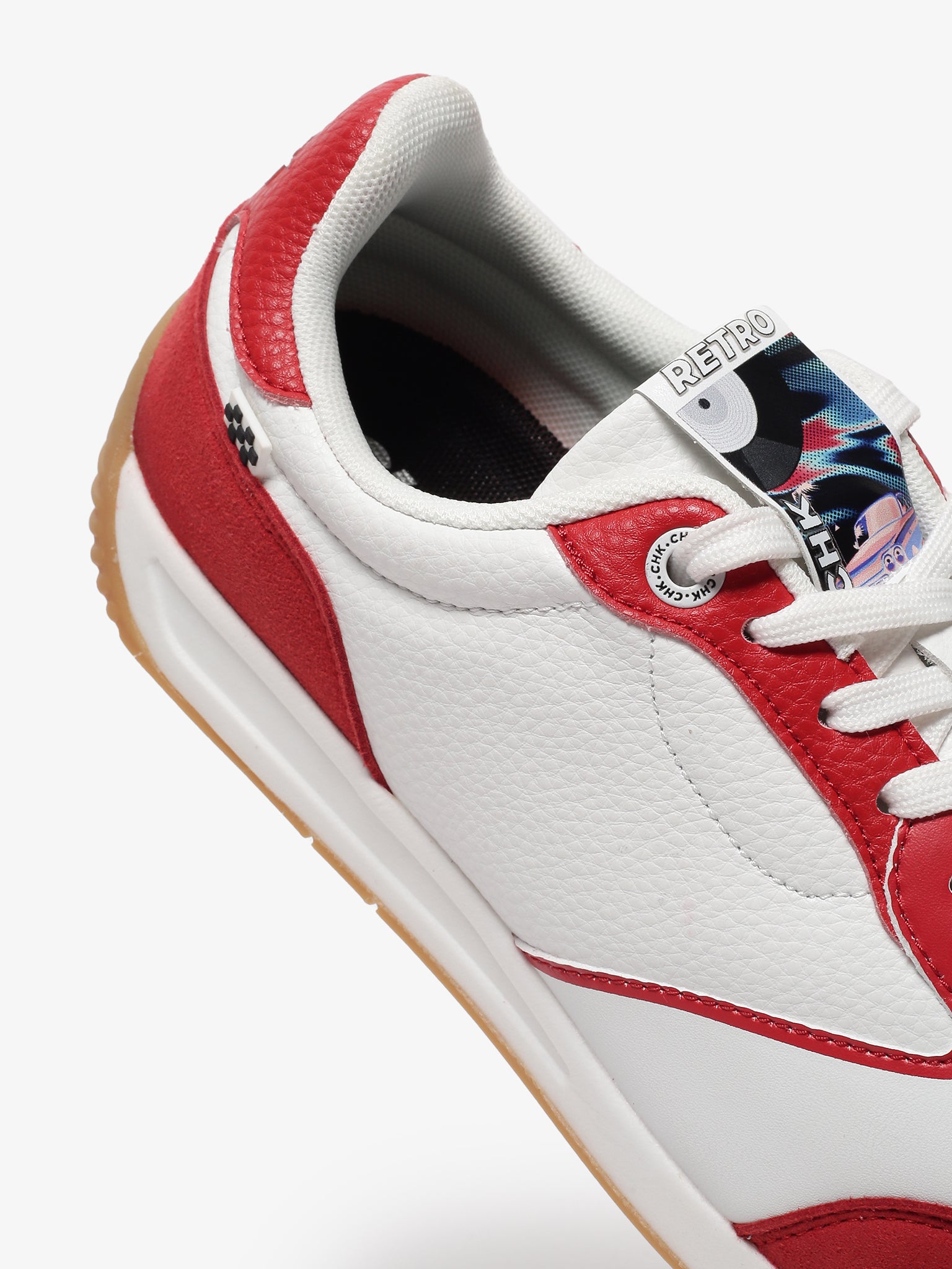 Retro White Red